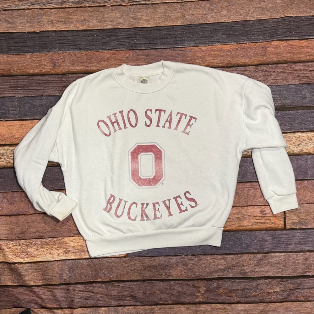 Ohio State Buckeyes Women's Small Retro Collegiate NCAA Pullover Sweatshirt